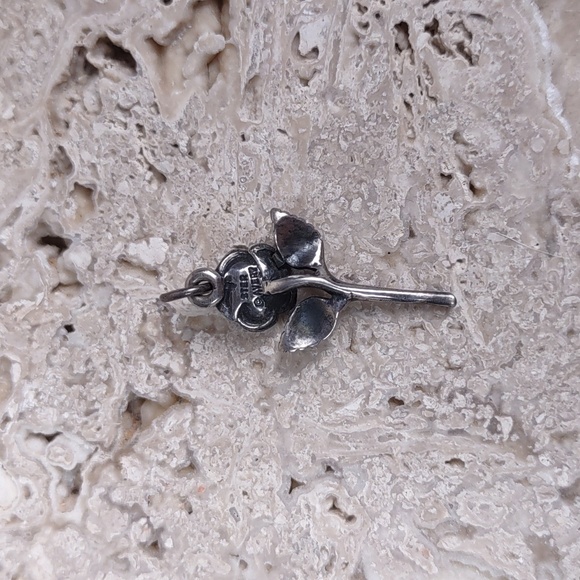 James Avery Sterling Silver Rose Pendant - Picture 3 of 6